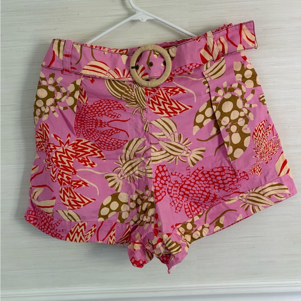FARM Rio - Lobster Belted Shorts - L